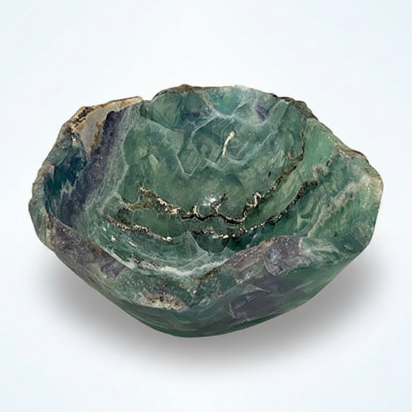 Fluorite bowl, 4 x 8.25 x 9 inch, E | Cayen Home