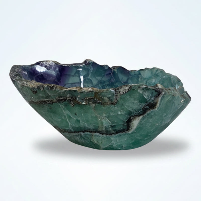 Fluorite bowl, 4.25 x 9.75 x 7.25 inch | Cayen Home