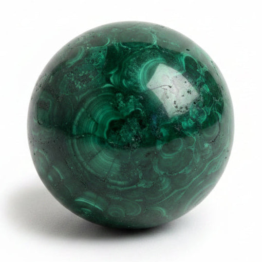 Malachite sphere, medium, B | Cayen Home