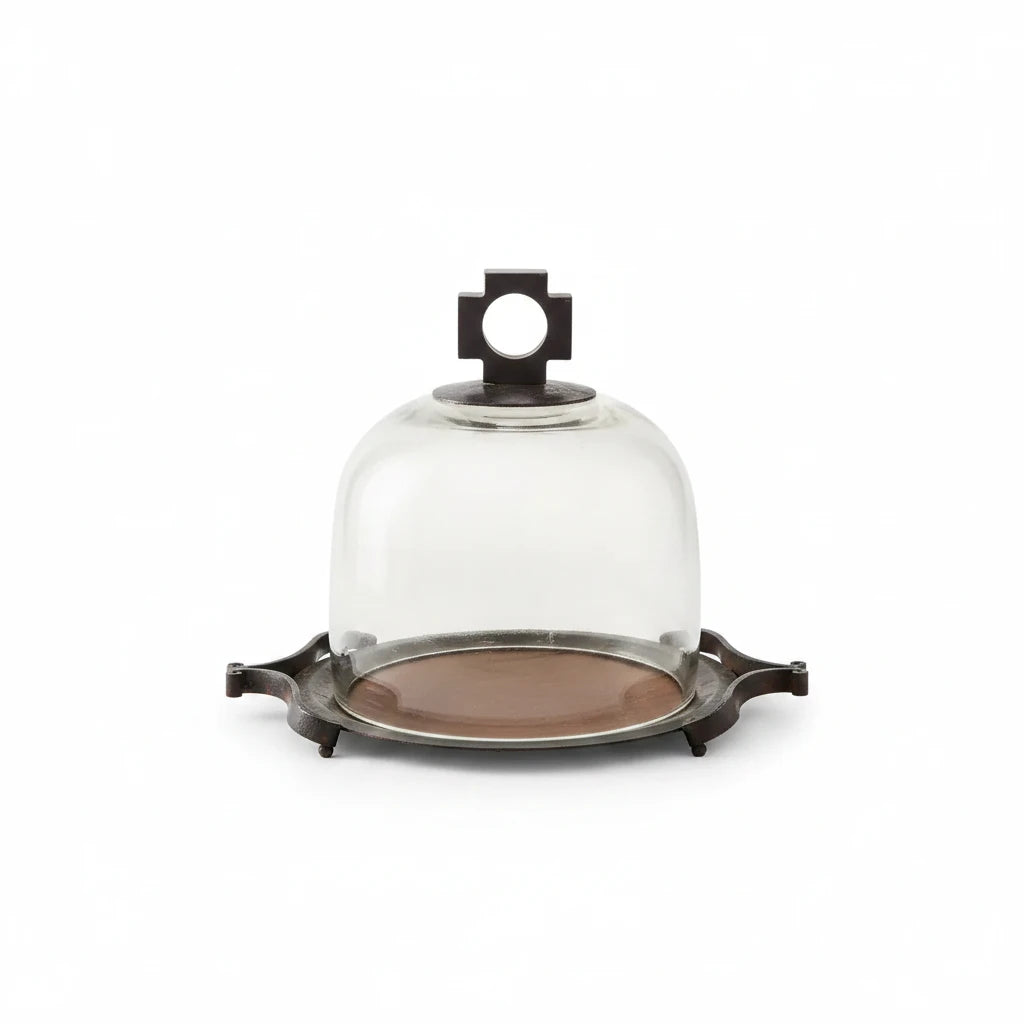 Jan Barboglio Pastelera Bendita cake and cheese plate with dome | Cayen Home