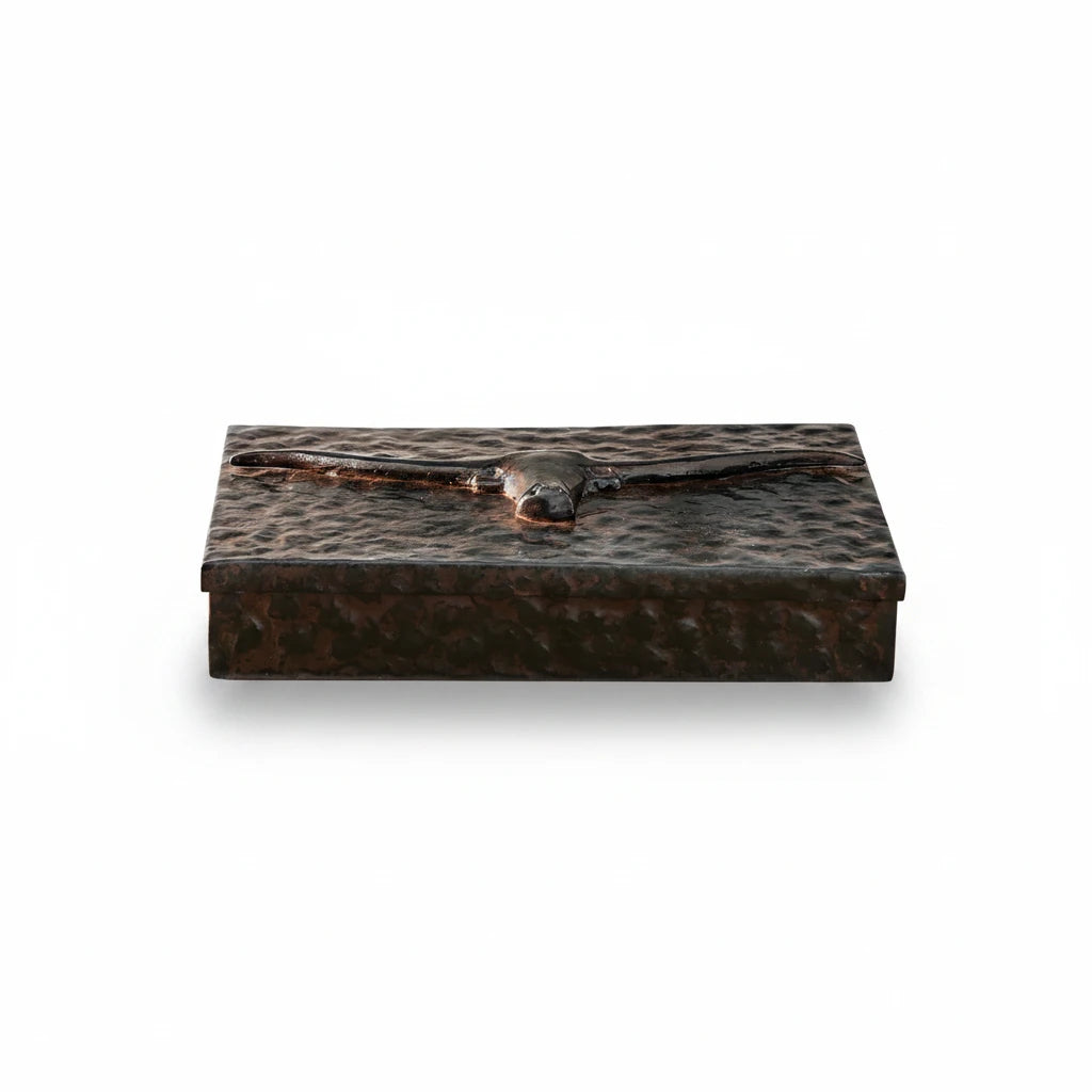 Jan Barboglio Cuerno Largo box with leather insert | Cayen Home