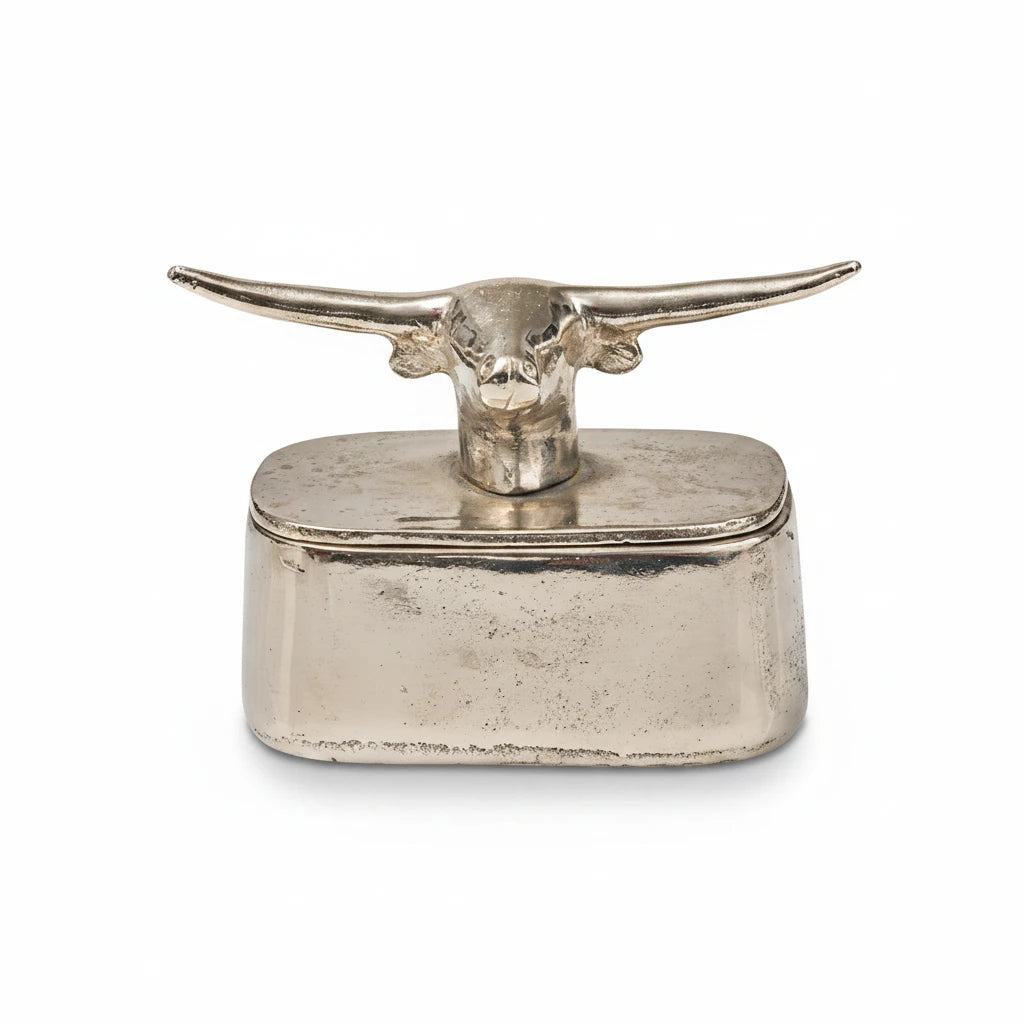 Jan Barboglio Premio Toro box, nickel | Cayen Home