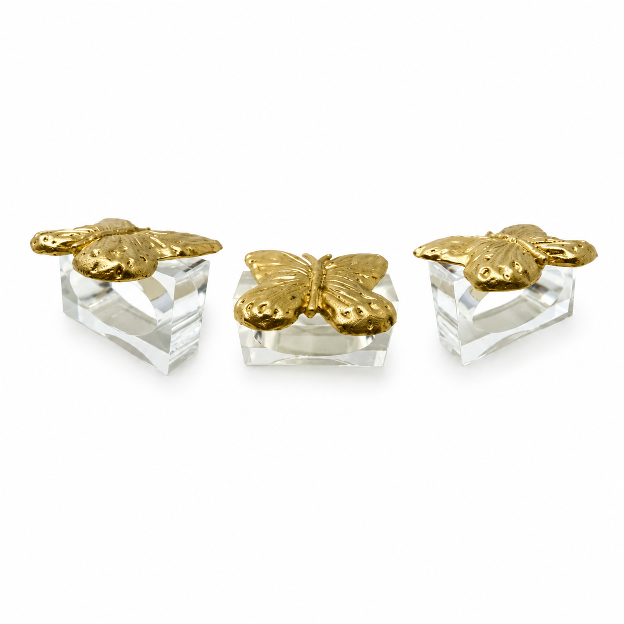 Butterfly Napkin Rings- Clear