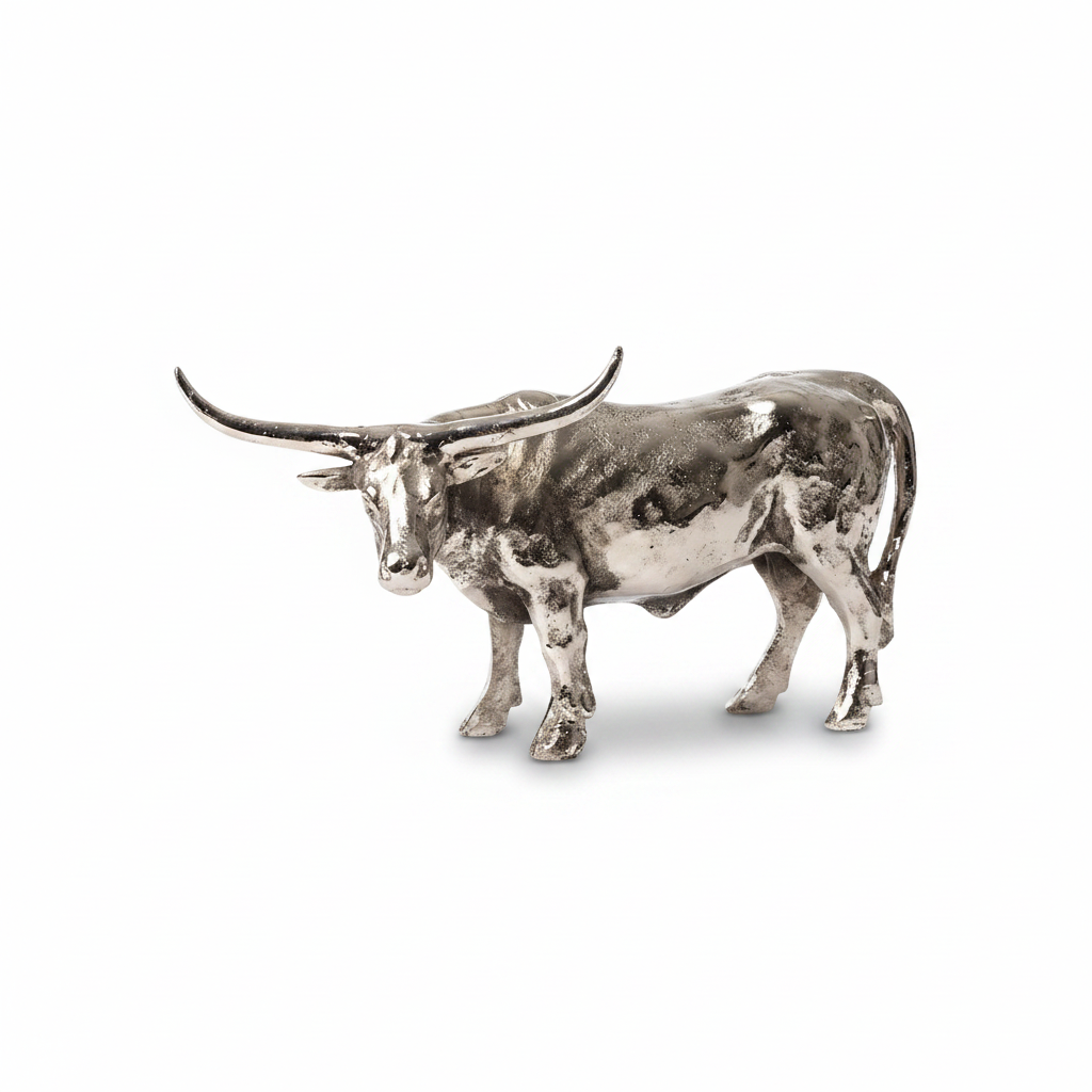 Jan Barboglio Cuerno Largo Toro, nickel | Cayen Home