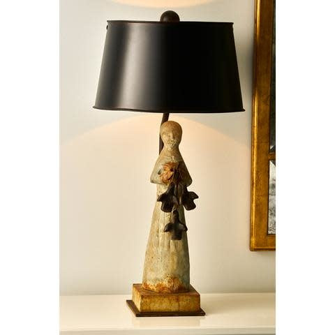 Jan Barboglio St. Francis lamp, view 2 | Cayen Home