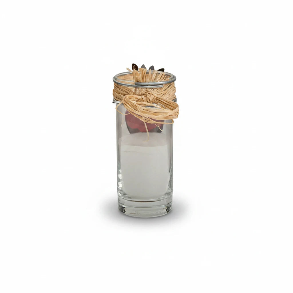 Jan Barboglio Adelita candle with red sacred heart, view 2 | Cayen Home
