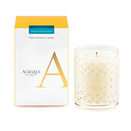 Agraria Mediterranean Jasmine crystal candle, petite 3.4oz | Cayen Home