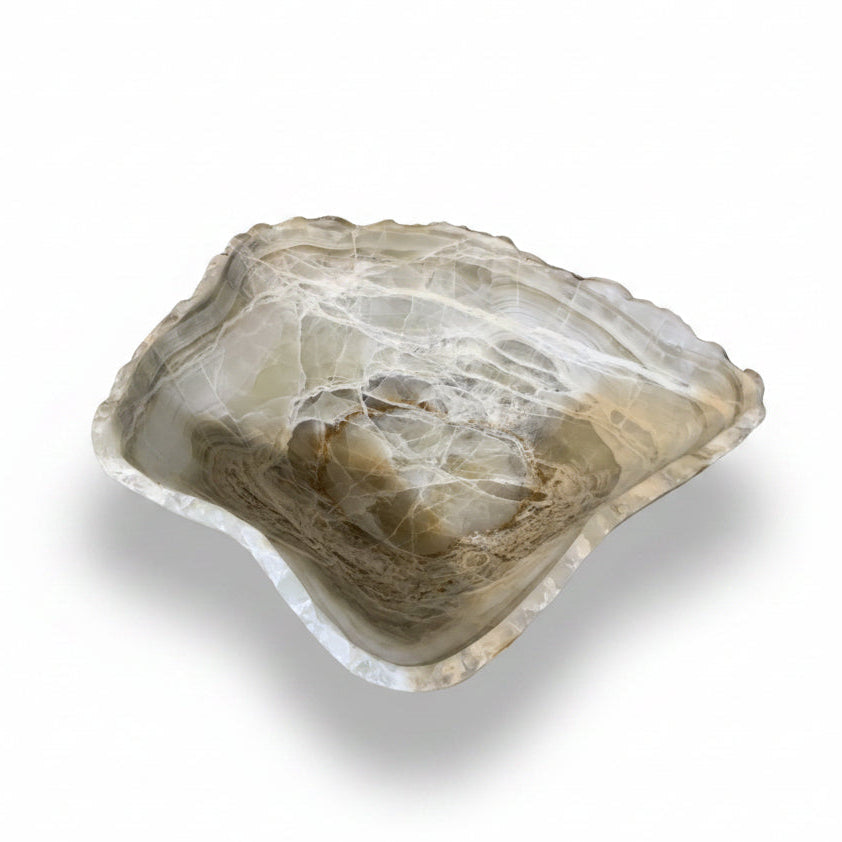 Gray aragonite bowl, A | Cayen Home