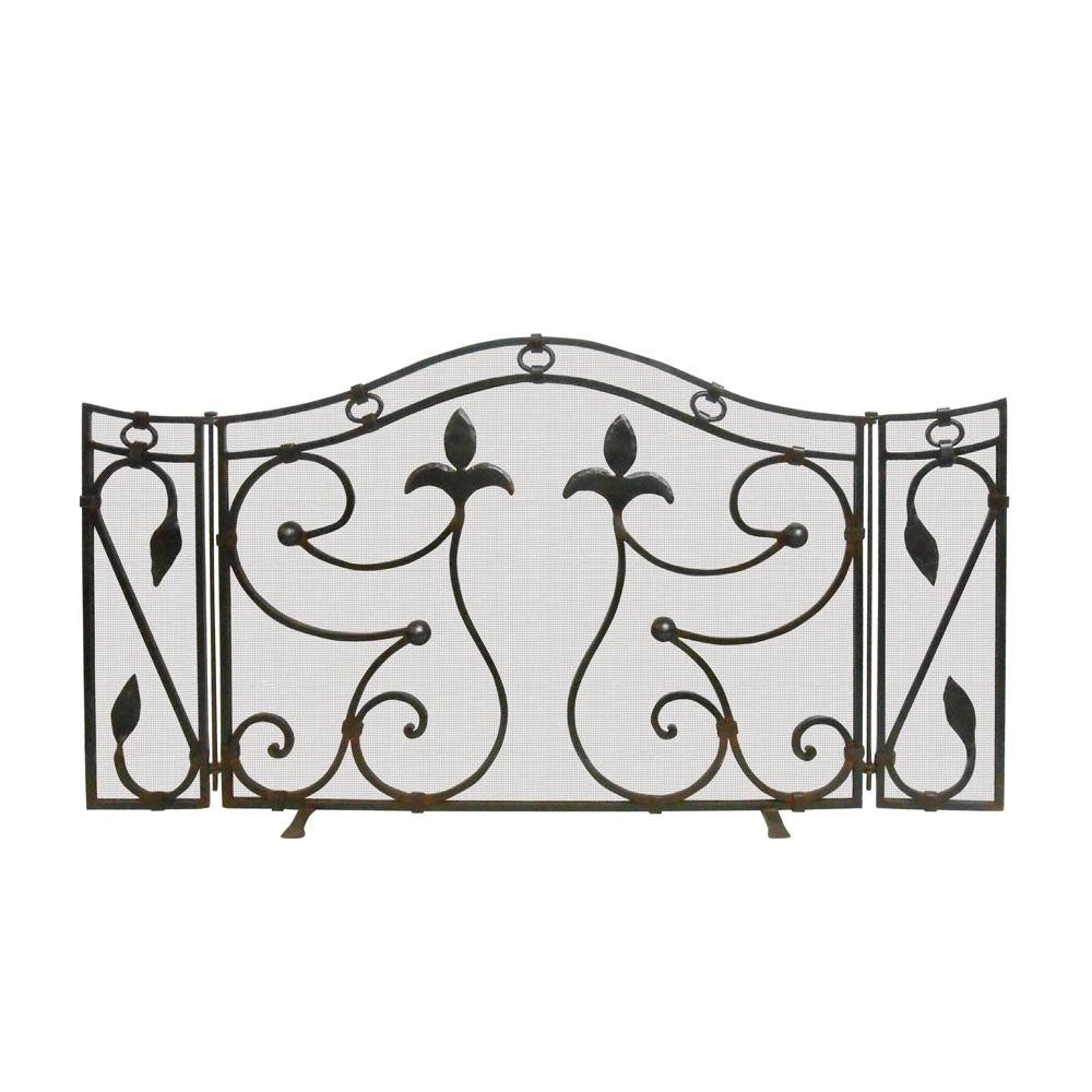 Jan Barboglio Double Fleur-de-Lis firescreen | Cayen Home