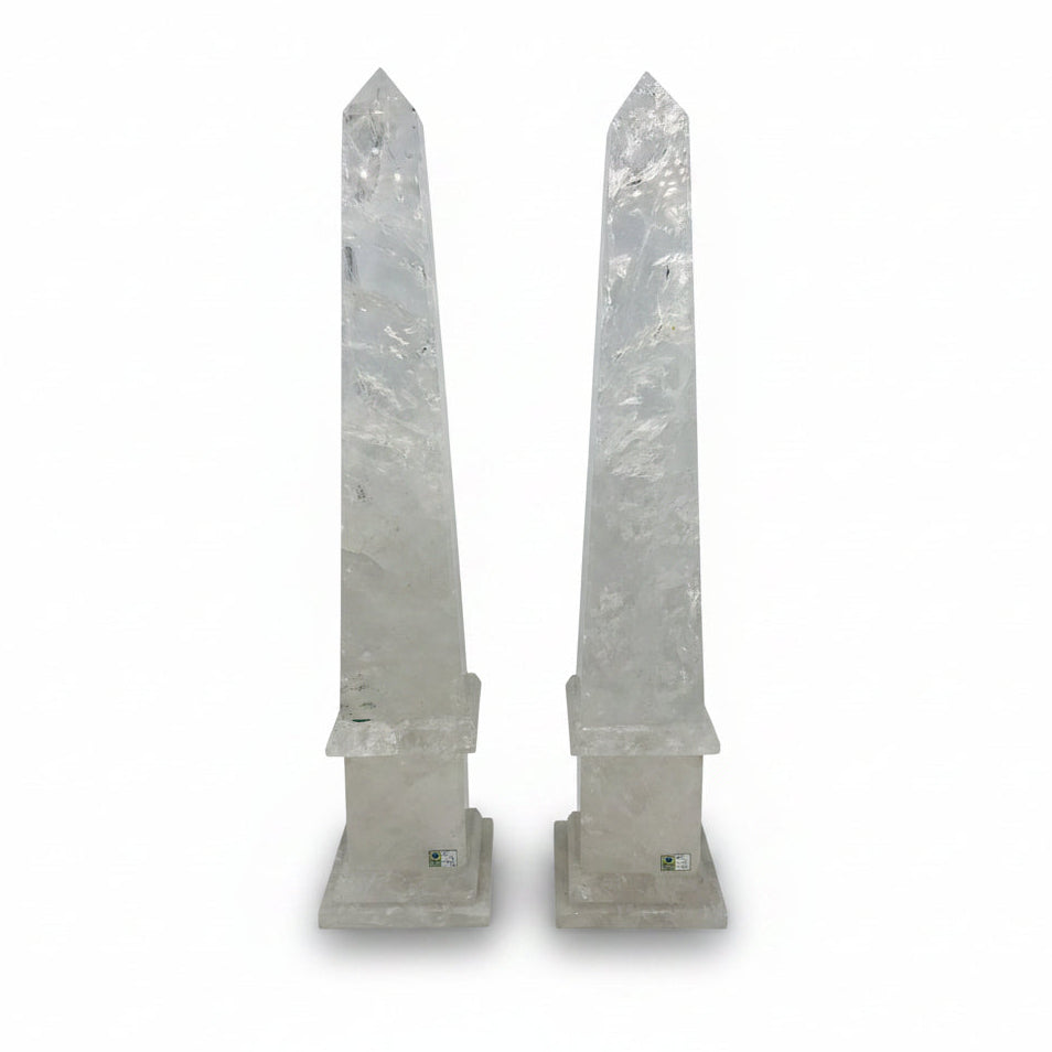 Crystal obelisk A, pair | Cayen Home