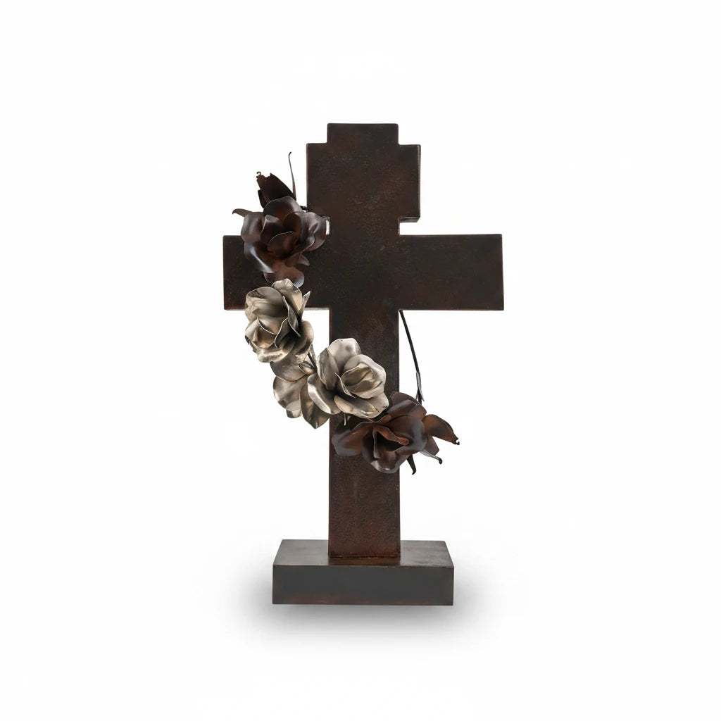 Jan Barboglio Cruz de Rosas with flower wreath | Cayen Home