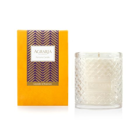 Agraria Lavender and Rosemary crystal candle, 7oz | Cayen Home