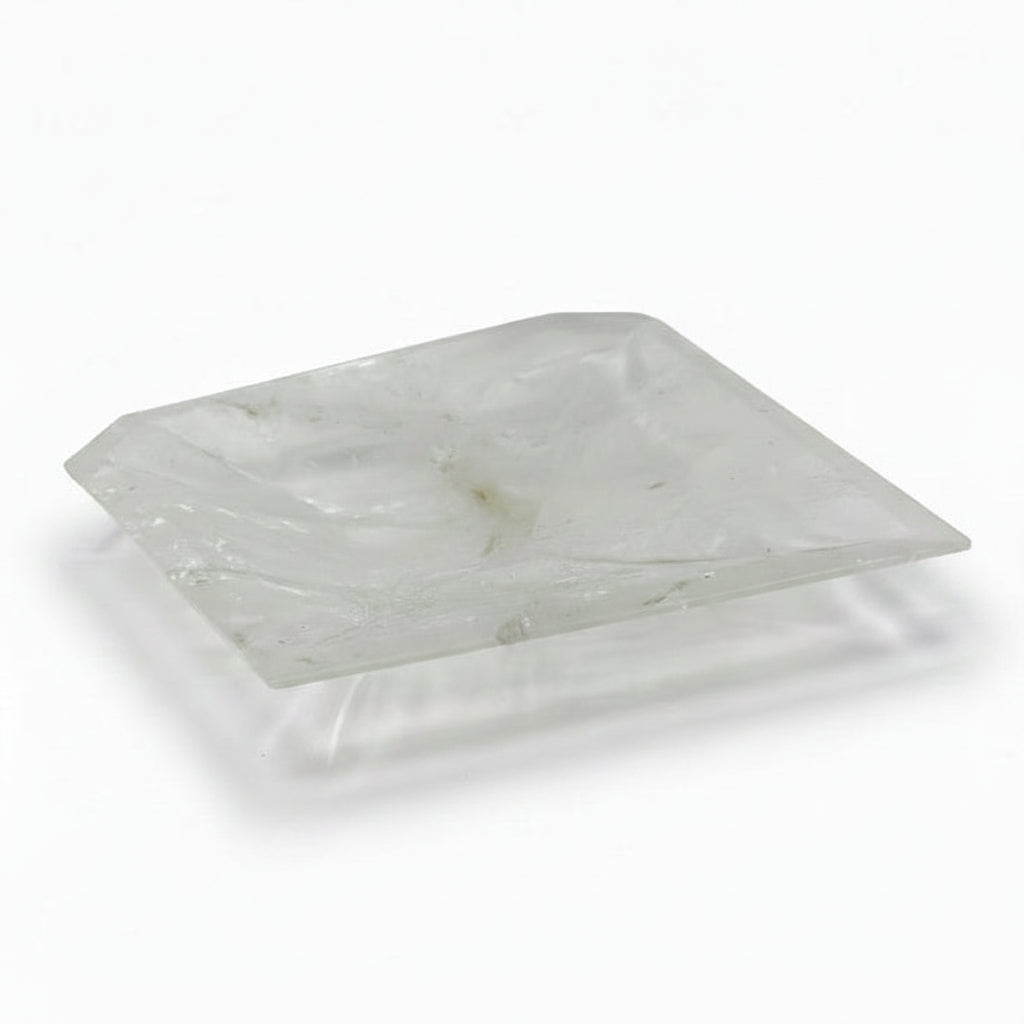 Rock crystal hexagon angular bowl tray | Cayen Home