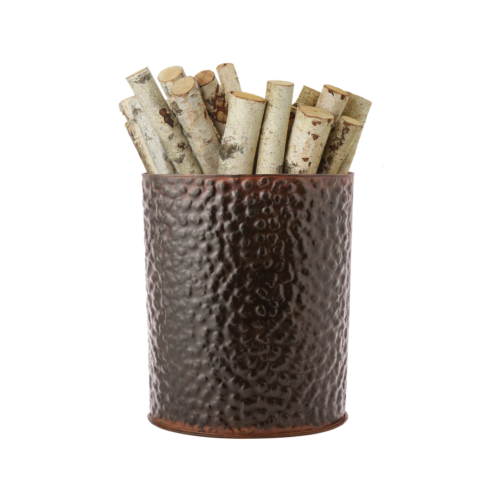 Jan Barboglio iron waste basket, view 2 | Cayen Home