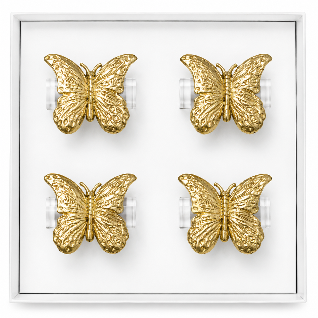 Butterfly Napkin Rings- Clear