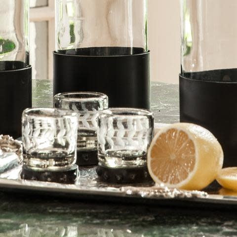 Jan Barboglio Zackshot glasses, clear, set of 2, view 2 | Cayen Home