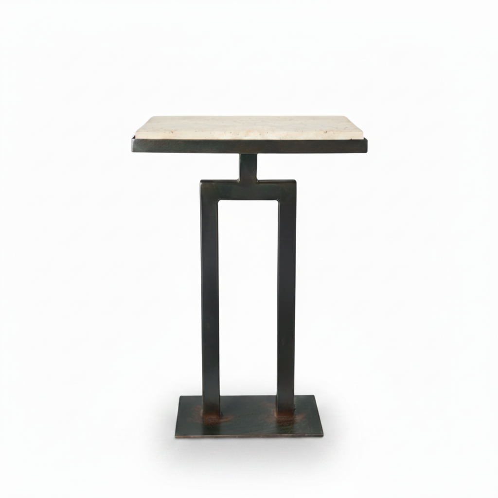 Jan Barboglio rectangular Torreon stone side table | Cayen Home