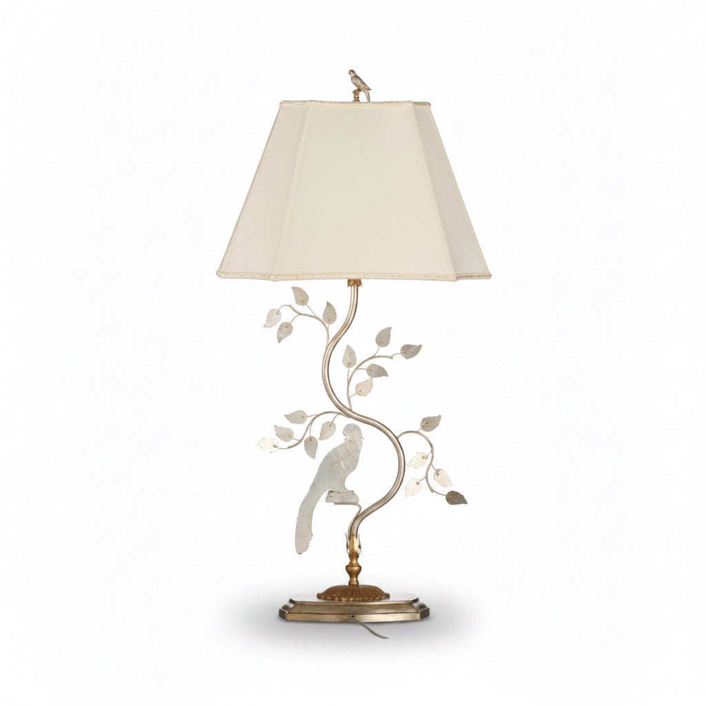 Chelsea House crystal bird lamp, right, view 2 | Cayen Home