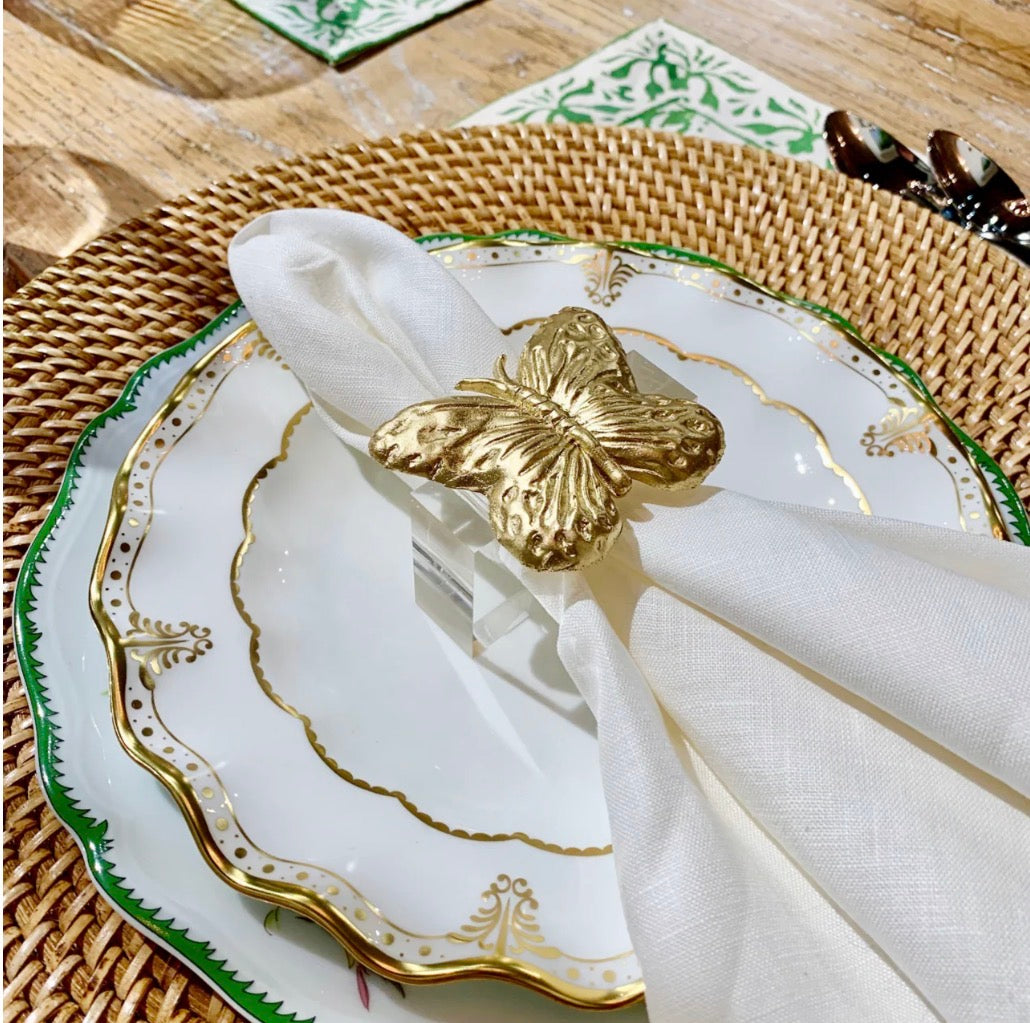 Butterfly Napkin Rings- Clear