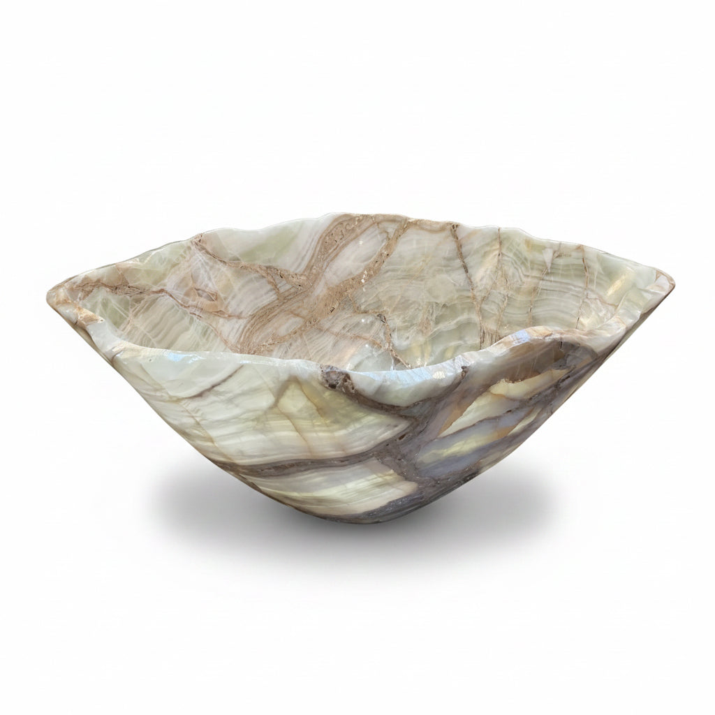 Green Onyx Vessel 7.2x15.6x18in