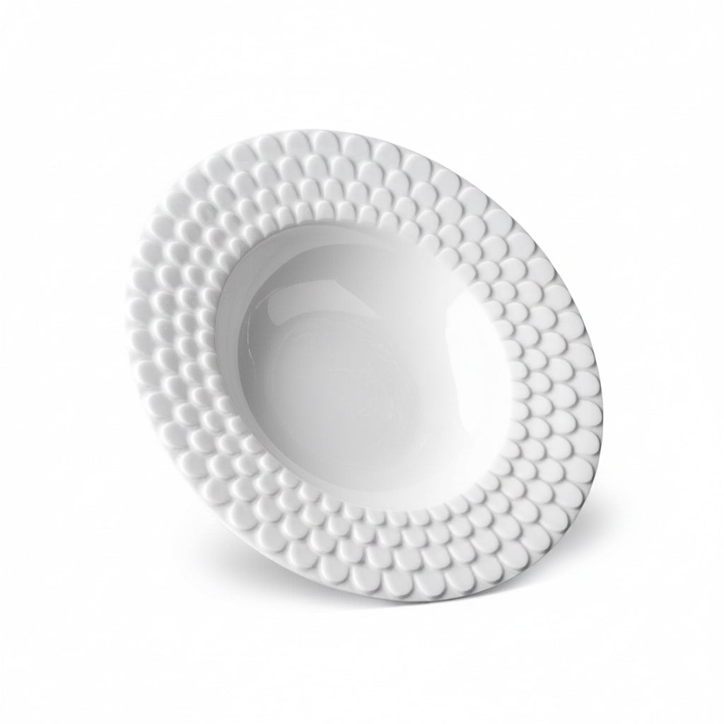 L'Objet Aegean soup plate, white | Cayen Home