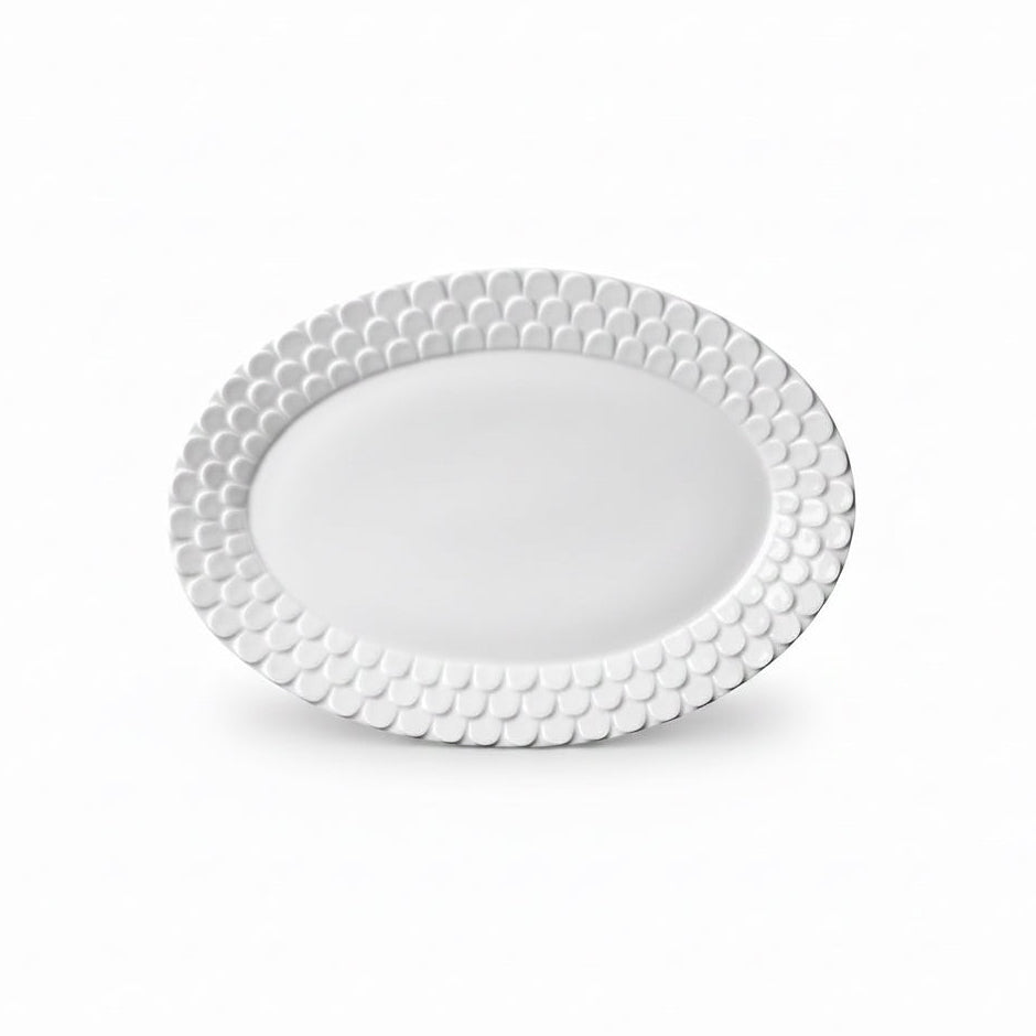 L'Objet Aegean oval platter, white | Cayen Home