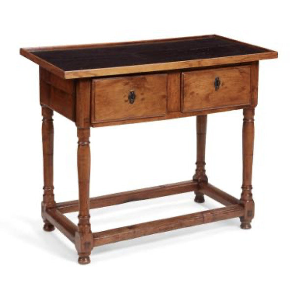 Louis XIII Continental baroque style fruitwood side table | Cayen Home
