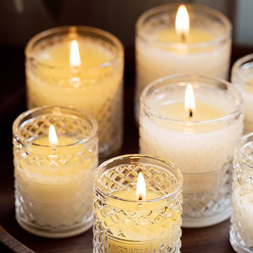Agraria Golden Cassis crystal candle, petite 3.4oz, view 2 | Cayen Home