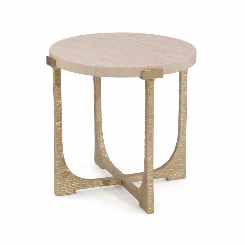 John-Richard Cross Arc end table | Cayen Home