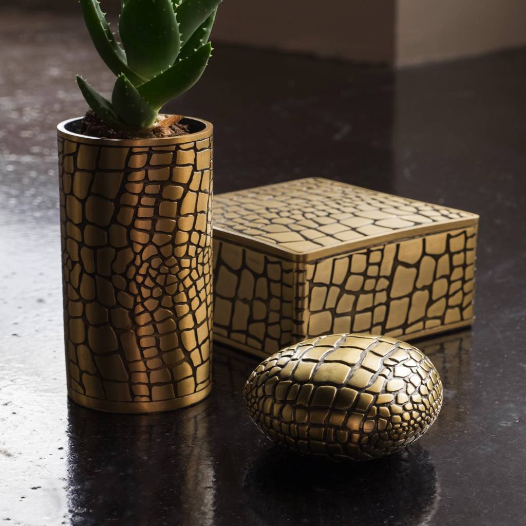 L'Objet crocodile paperweight, view 2 | Cayen Home