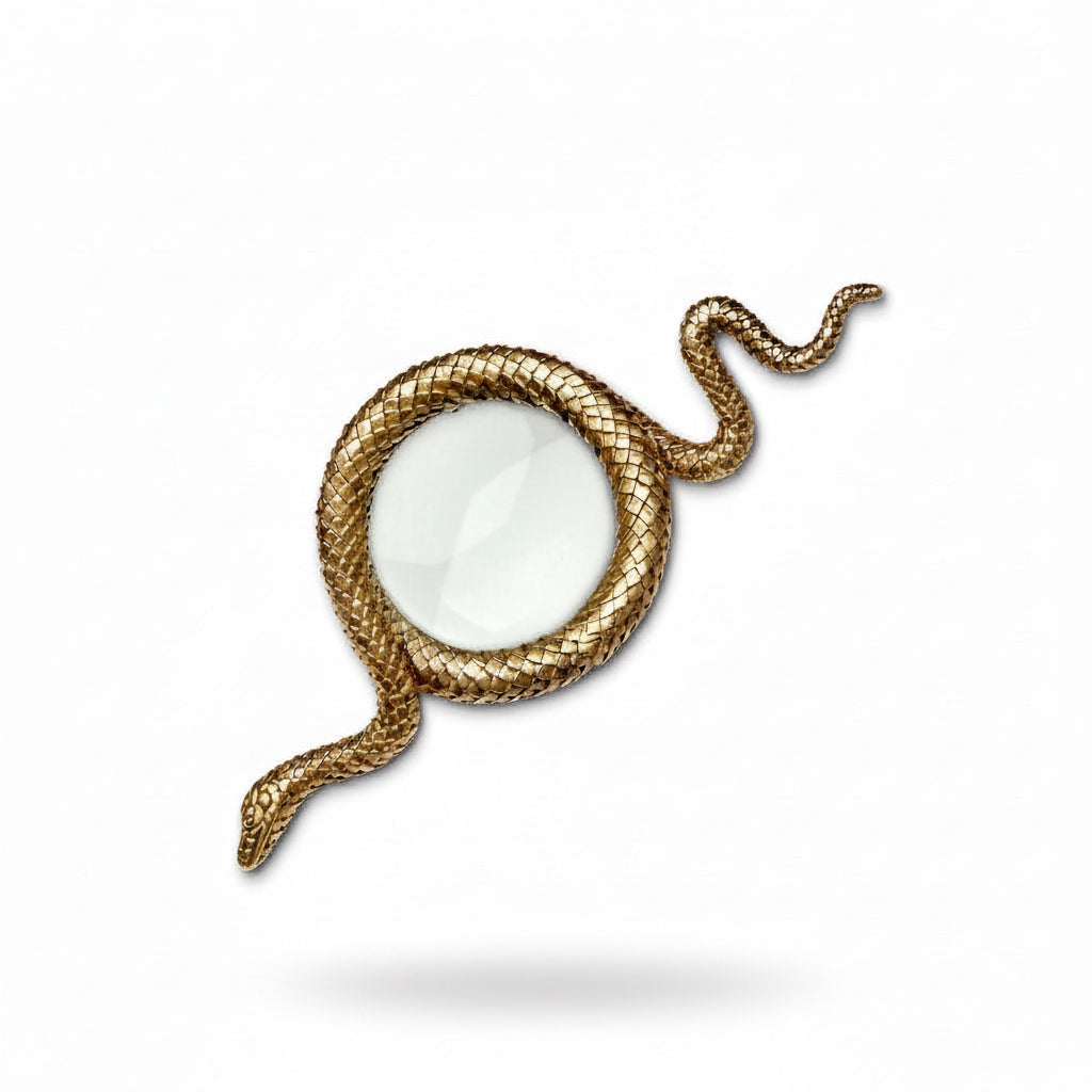 L'Objet gold snake magnifying glass, small | Cayen Home