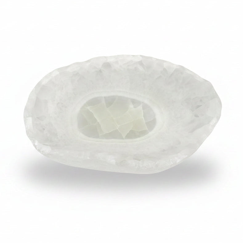 Gray aragonite bowl, E | Cayen Home