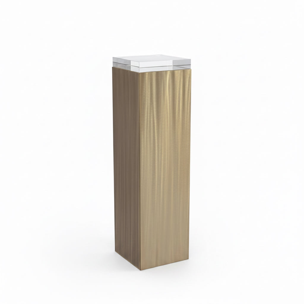 John-Richard Lucena pale gold pedestal II | Cayen Home