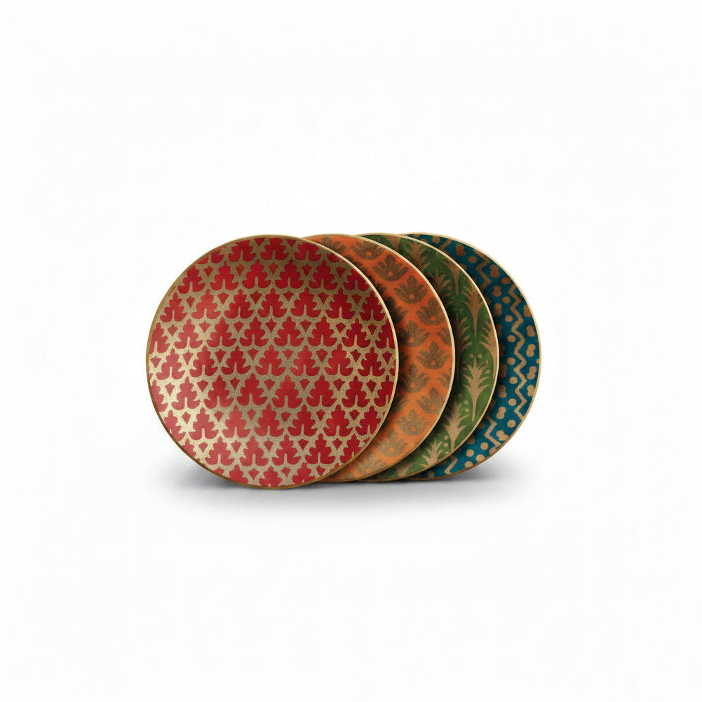 L'Objet Fortuny assorted canape plates, set of 4 | Cayen Home