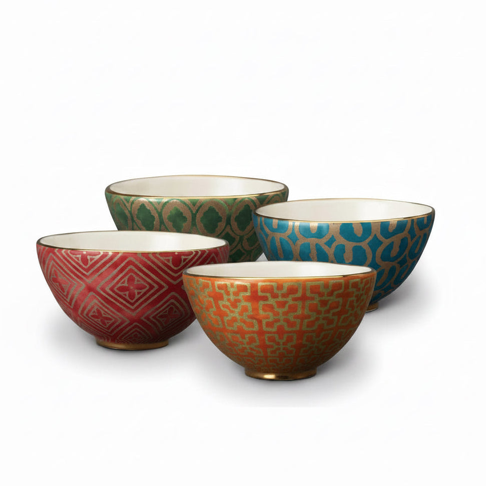 L'Objet Fortuny assorted cereal bowls, set of 4 | Cayen Home