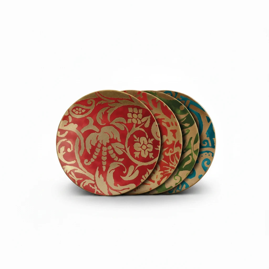 L'Objet Fortuny assorted dessert plates, set of 4 | Cayen Home