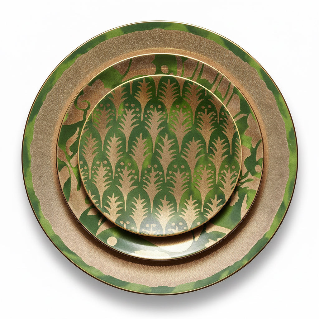 L'Objet Fortuny Piumette canape plates, set of 4, view 2 | Cayen Home