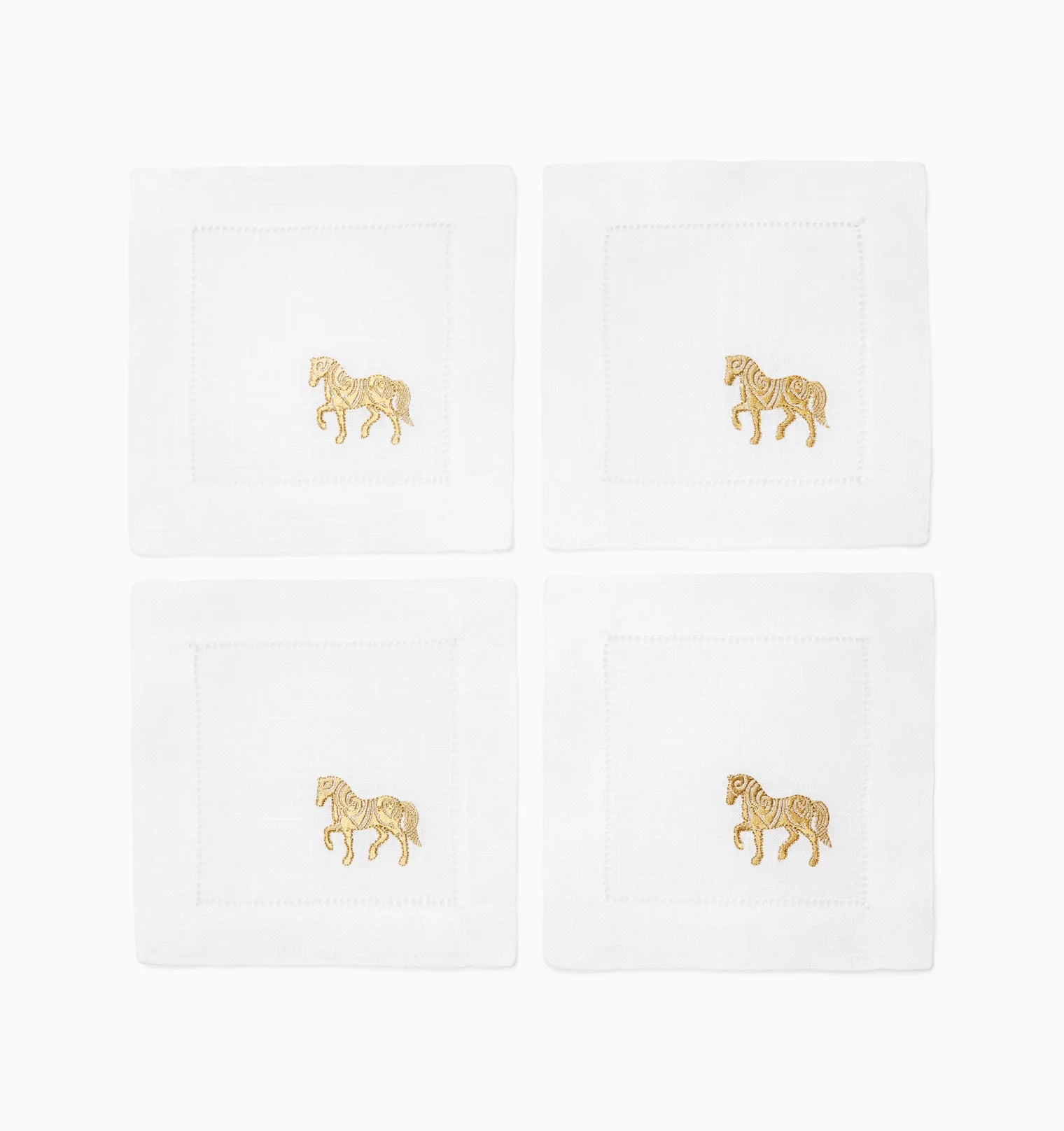 Sferra horse cocktail napkins, set of 4, view 2 | Cayen Home