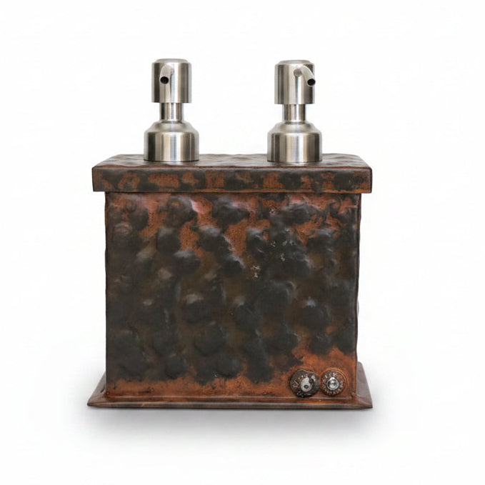 Jan Barboglio El Dos double pump hammered container | Cayen Home