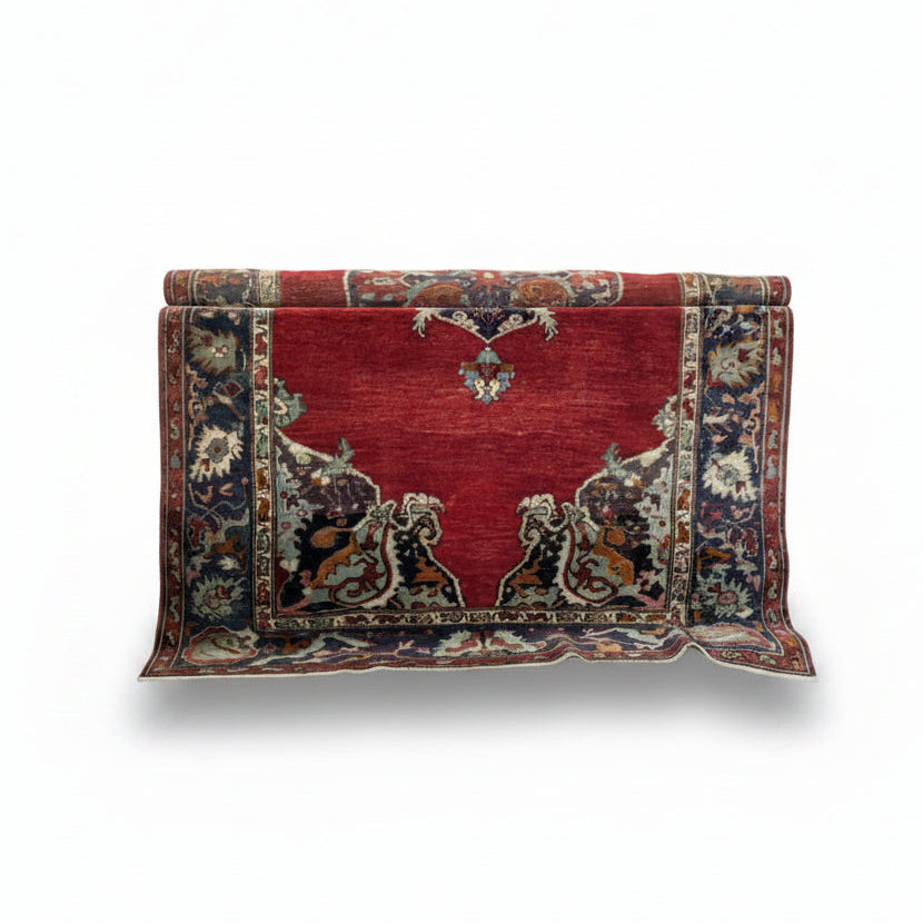 Silk red Persian rug | Cayen Home