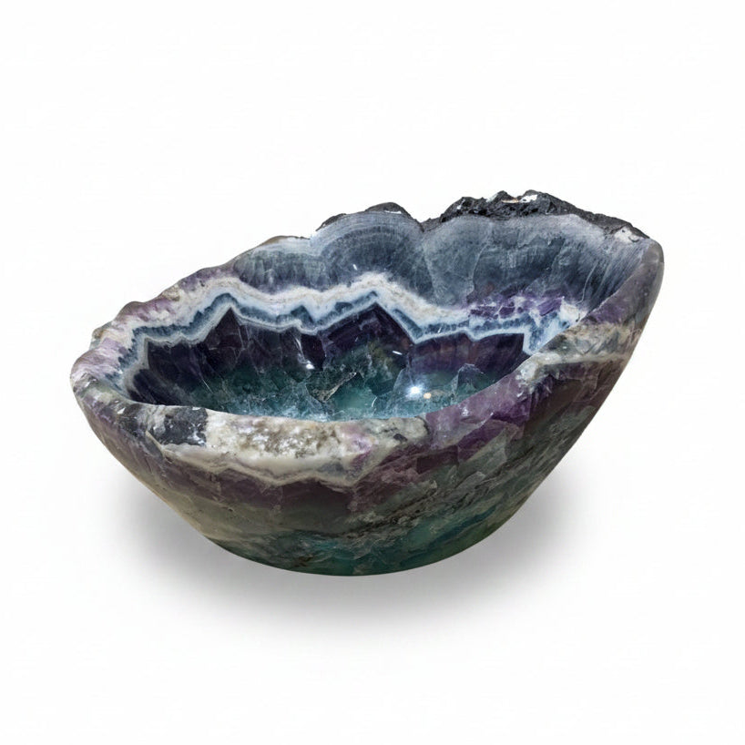 Fluorite bowl, 20x17x11cm | Cayen Home