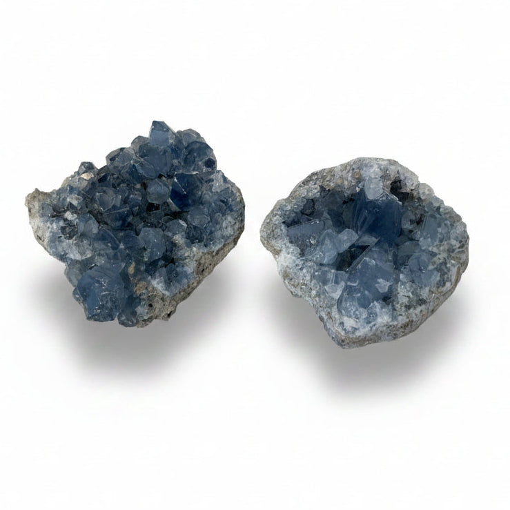 Celestite druze specimen, F | Cayen Home