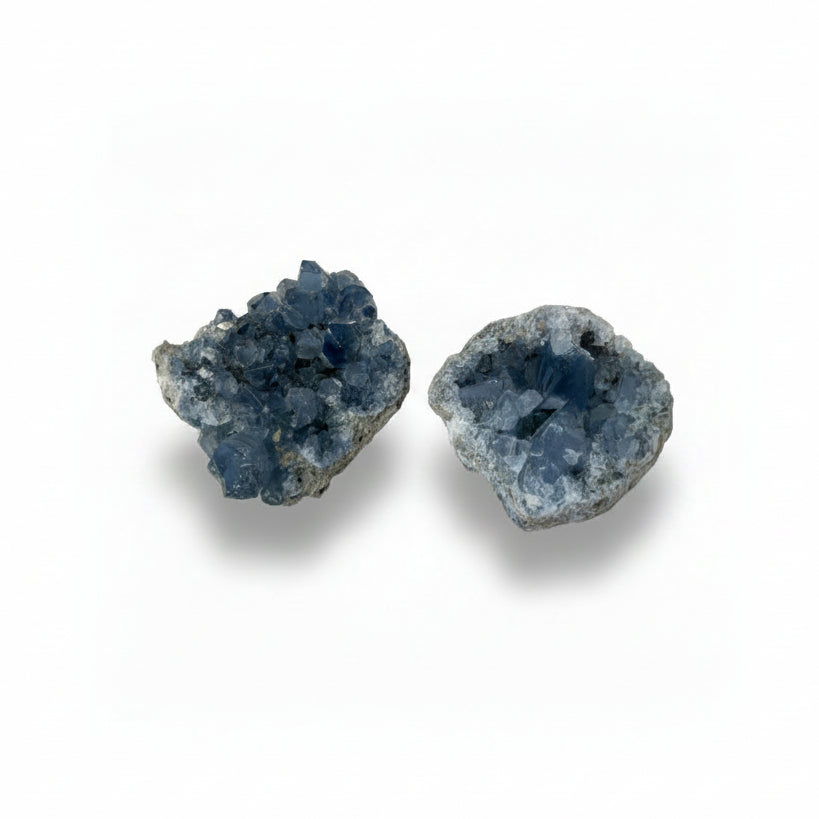 Celestite druze specimen, F | Cayen Home
