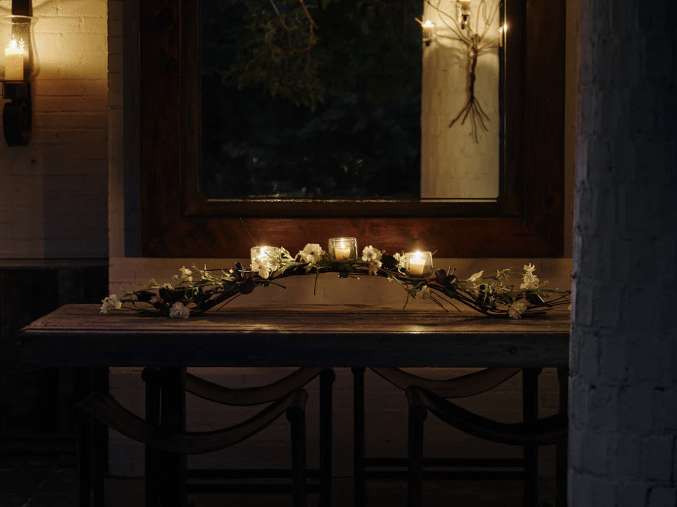 Jan Barboglio Rambling Rose candelabra, view 4 | Cayen Home