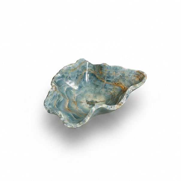Blue onyx bowl, 44x34x16.5cm | Cayen Home
