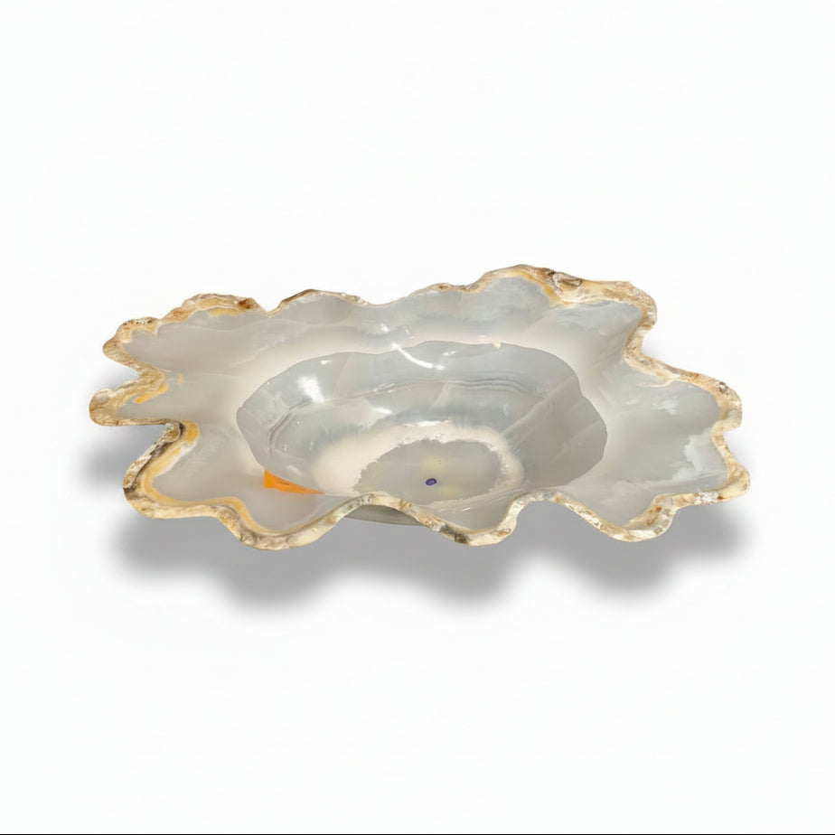 Pearlescent onyx vessel, 24x16x6in | Cayen Home