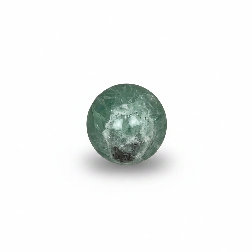 Polished fluorite sphere, medium | Cayen Home