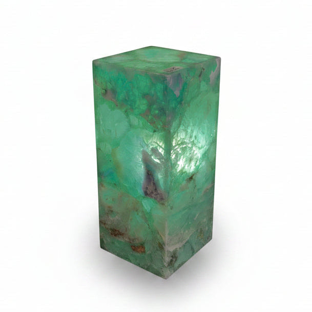 blue Green fluorite lamp cayen home