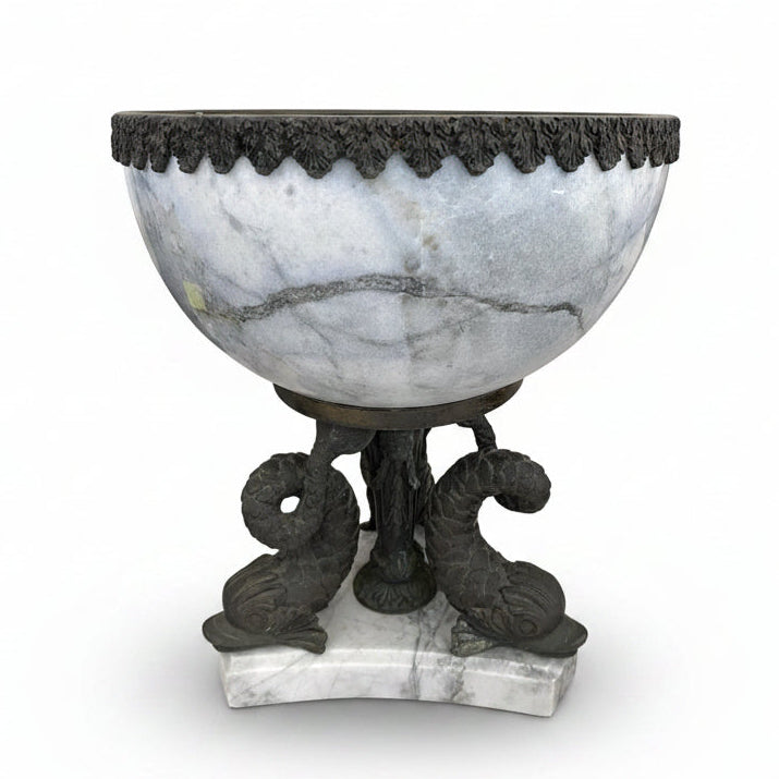 Marble Venetian dolphin tazza | Cayen Home