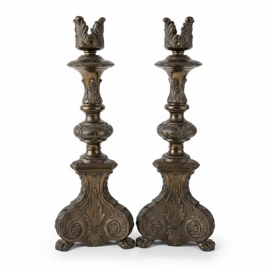 Baroque style candlesticks, pair | Cayen Home